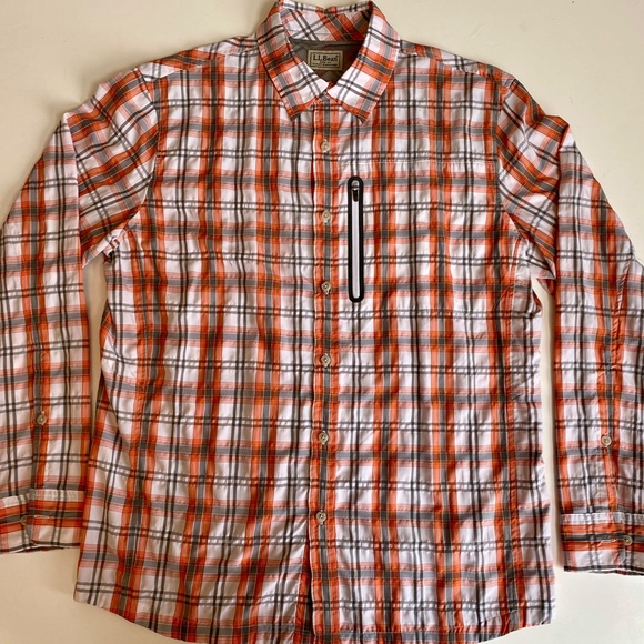 Men's LL Bean Cool Weave Shirt (Medium) - Picture 4 of 8
